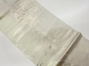 リサイクル　色紙に荒波・千鳥・色紙散らし模様織出し名古屋帯